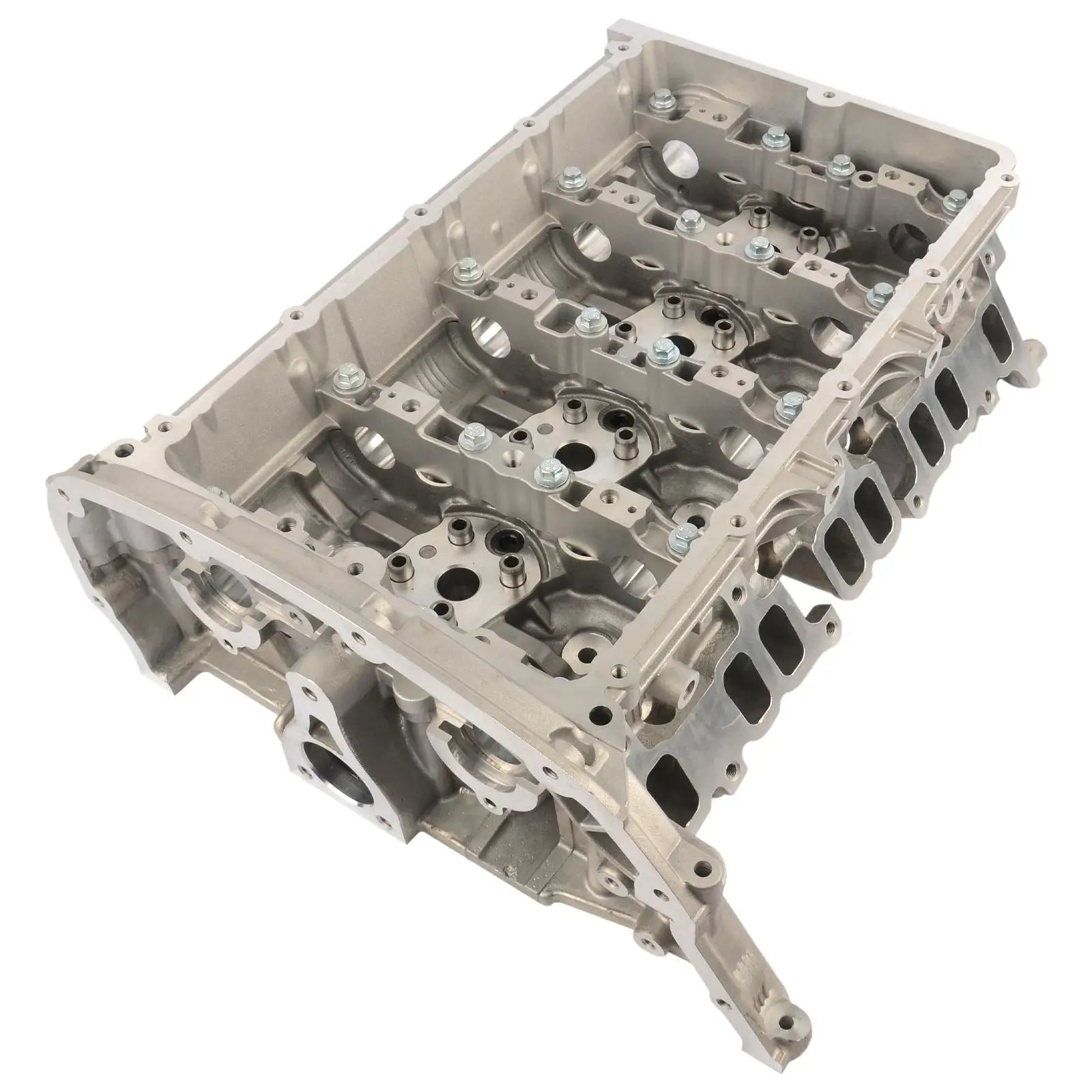 Srebrna głowica cylindryczna z aluminium bk3q6c032ad do ford ranger 2.2 dci z otworami na śruby i powierzchniami obrobionymi