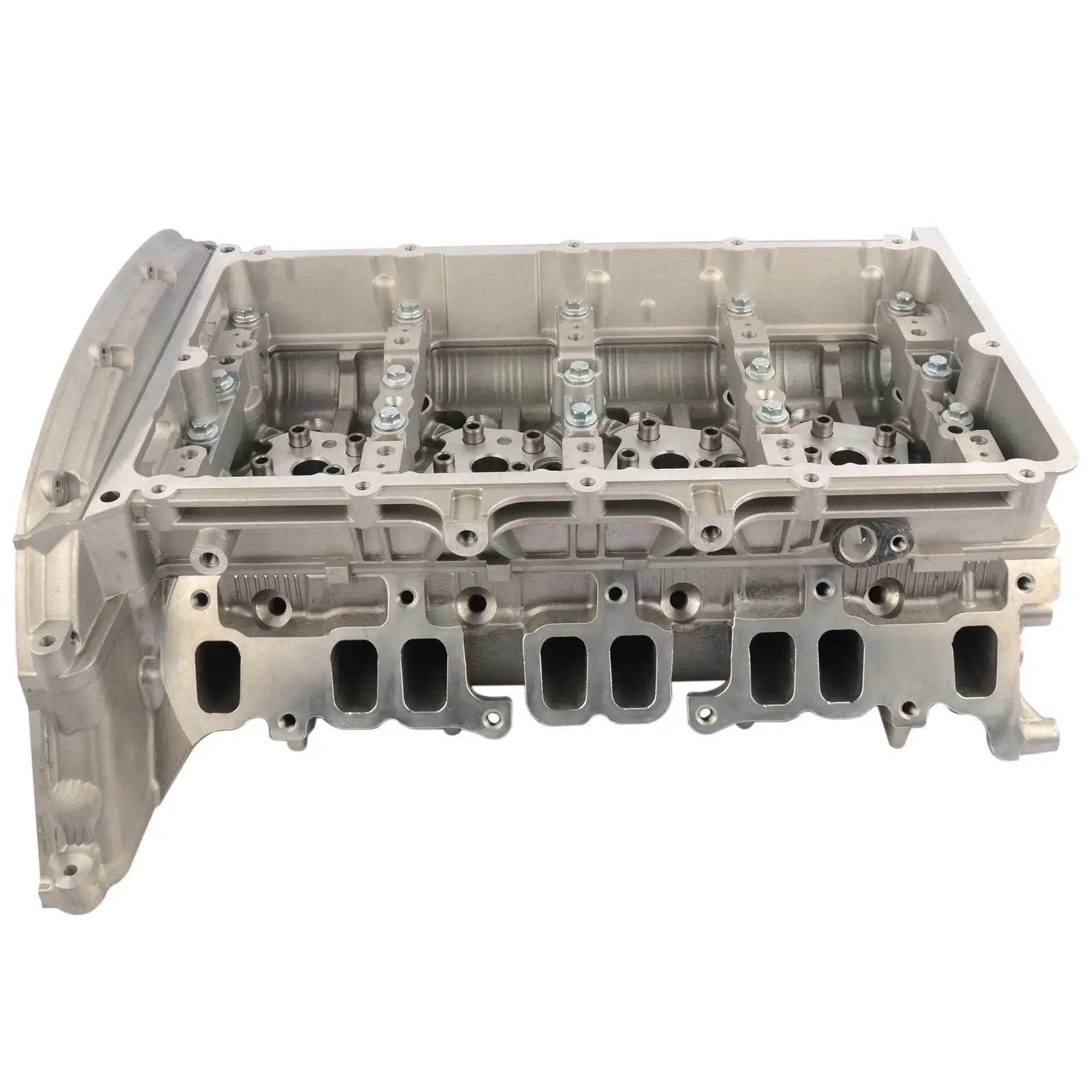Srebrna aluminiowa głowica cylindryczna bk3q6c032ad do ford ranger 2.2 dci z precyzyjnym wykończeniem metallicznym