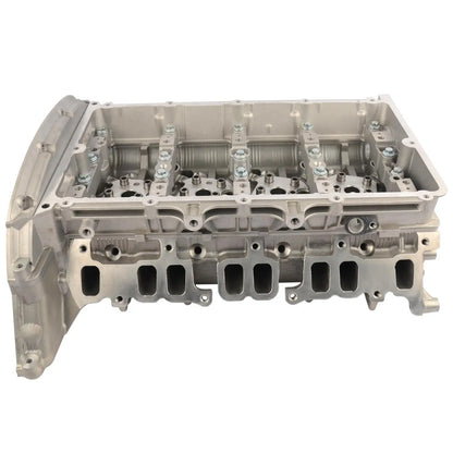 Srebrna aluminiowa głowica cylindryczna bk3q6c032ad do ford ranger 2.2 dci z precyzyjnym wykończeniem metallicznym
