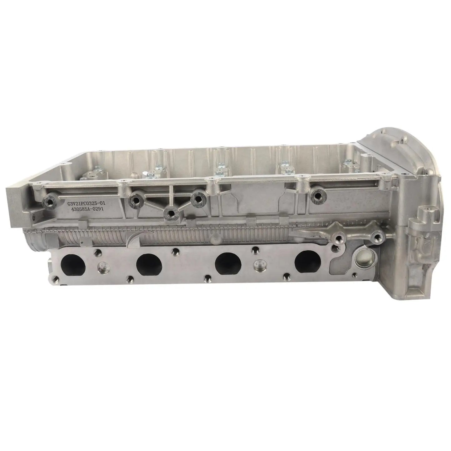 Srebrna metaliczna głowica cylindryczna z odlewu aluminiowego i precyzyjnie wykonanymi portami bk3q6c032ad ford ranger