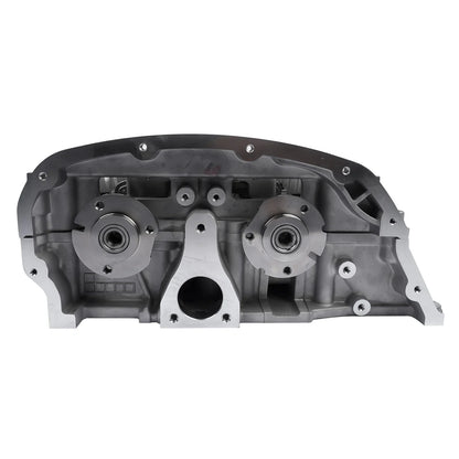 Gray metallic full cylinder head engine block with two circular bearing housings for ford transit ranger rmfb3q6c032aa