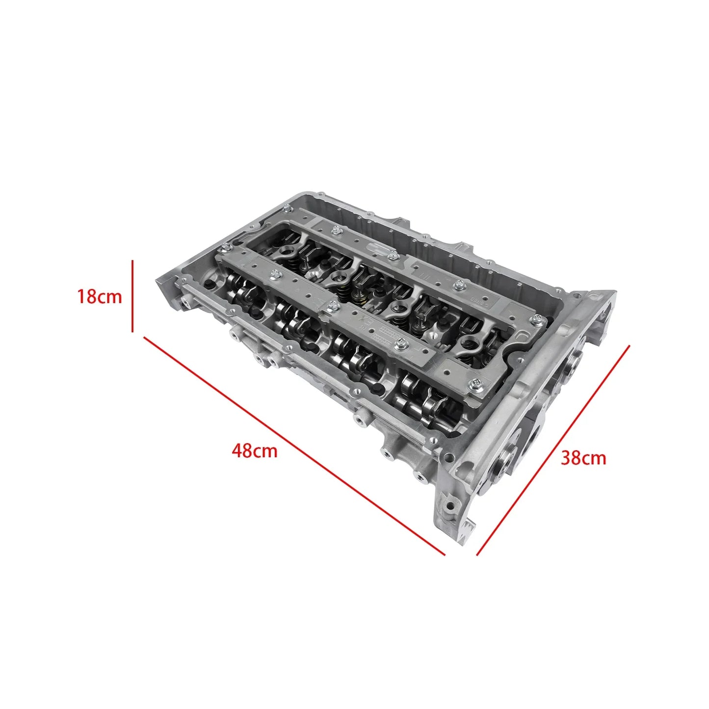 Gray metallic full cylinder head with valve train for ford transit ranger 2.2 rwd mk7 mk8 2011-2018 oe number rmfb3q6c032aa