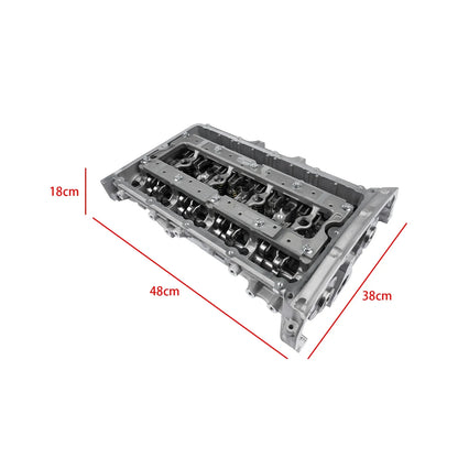Gray metallic full cylinder head with valve train for ford transit ranger 2.2 rwd mk7 mk8 2011-2018 oe number rmfb3q6c032aa