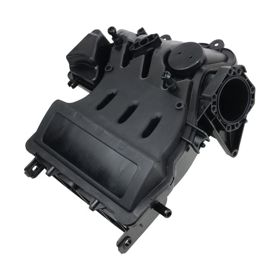 Czarny plastikowy kolektor dolotowy bse ayd z formowanymi konturami i zintegrowanymi punktami montażowymi do vw audi skoda seat