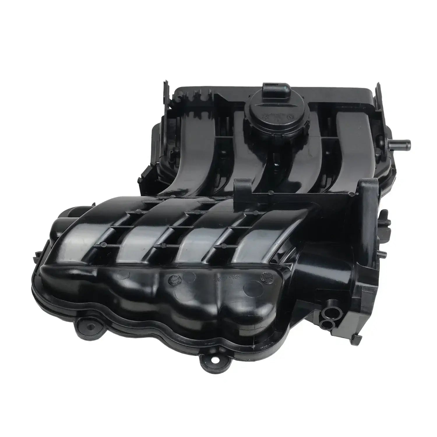 Czarny plastikowy kolektor dolotowy silnika bse ayd 6lbfs bse ayd dla vw audi skoda seat 1.6 fsi z rowkami i punktami mocowania