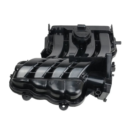 Czarny plastikowy kolektor dolotowy silnika bse ayd 6lbfs bse ayd dla vw audi skoda seat 1.6 fsi z rowkami i punktami mocowania