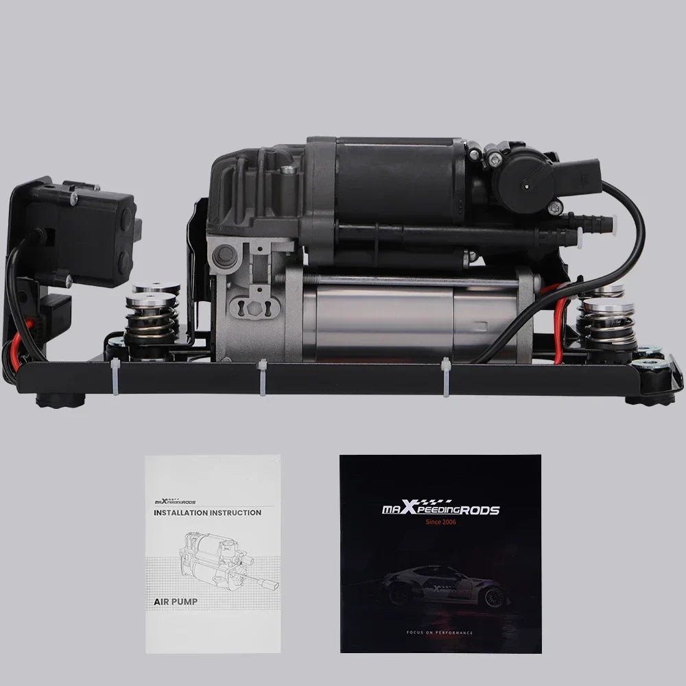 Compresseur de suspension pneumatique BMW 5 et 7 F11 F02 avec support et bloc soupapes