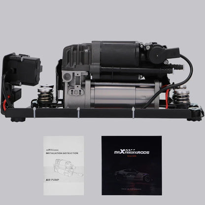 Compresseur de suspension pneumatique BMW 5 et 7 F11 F02 avec support et bloc soupapes