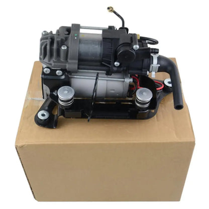 Black and silver air suspension compressor pump with hoses and brackets for bmw 7er g11 g12 725d 730d 740i