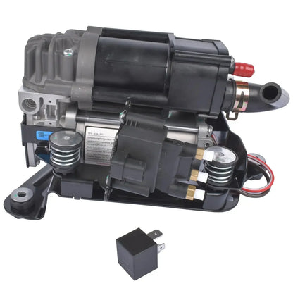 Czarno szary kompresor zawieszenia powietrznego ap03 z czerwonym złączem elektrycznym do bmw serii 5 6 g31 g32 g38