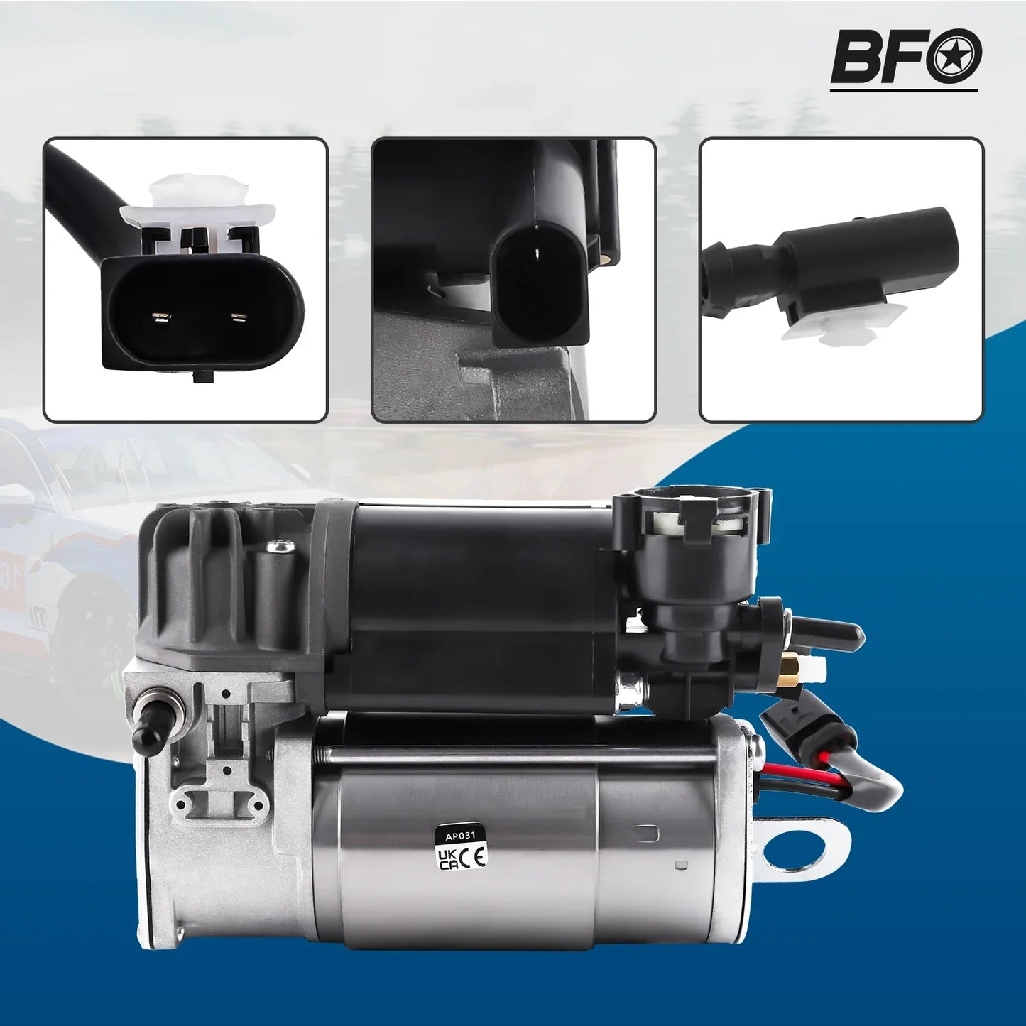 Ilmajousituksen kompressoripumppu Jaguar XJ-sarjan X350 X358 C2C22825 2004-2010