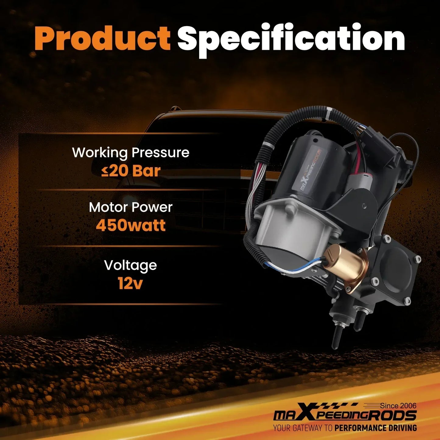 Pompe de compresseur à Suspension pneumatique pour Ride, pour Range Rover Sport Discovery 3/4