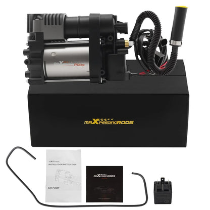 Air suspension compressor with relay for VW Touareg 7P and Porsche Cayenne 92A 2011–2018