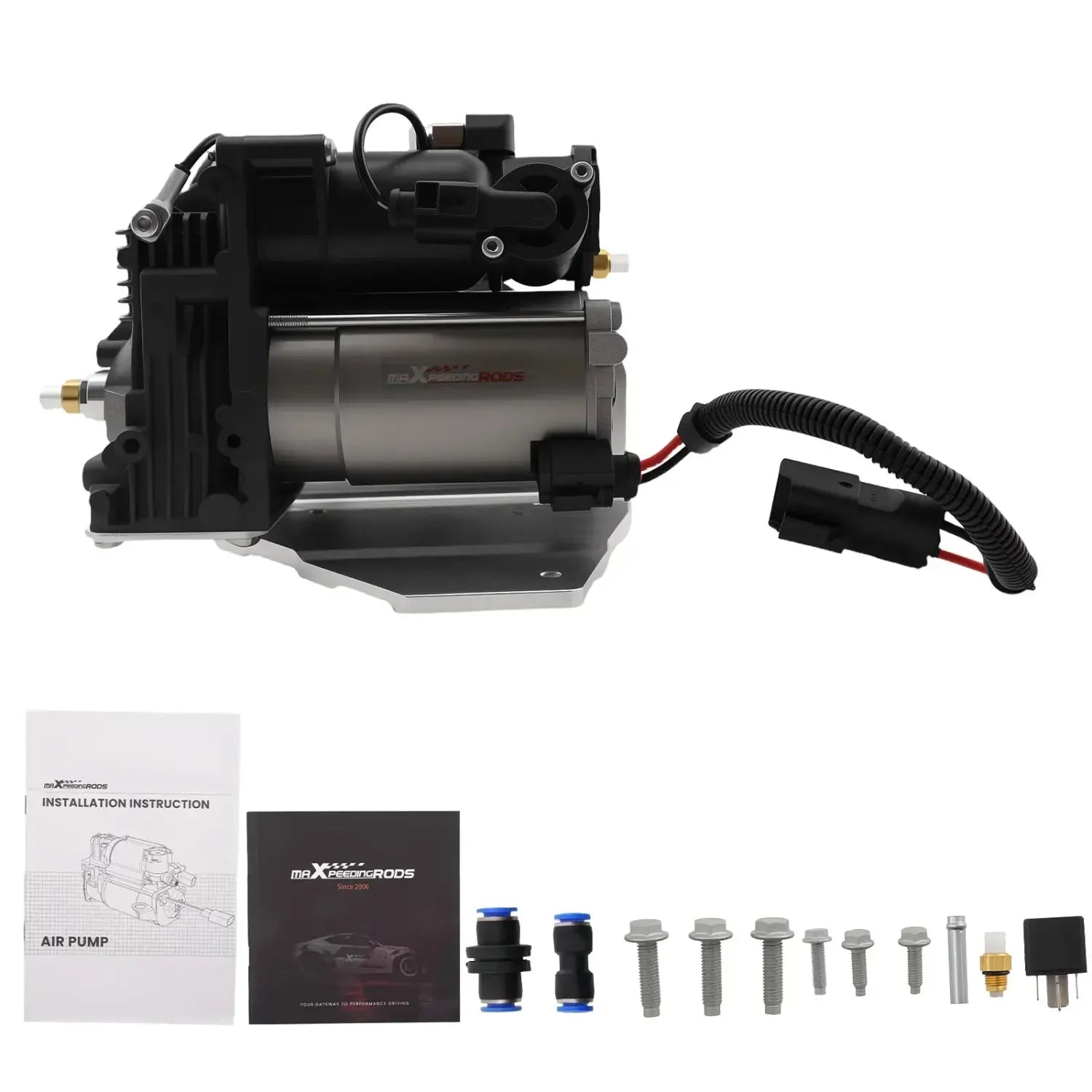Kompresor zawieszenia pneumatycznego z uchwytem Land Rover Discovery 3/4 L319