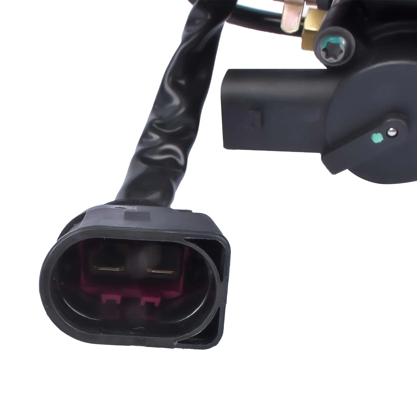 Czarny plastikowy złącze elektryczne z czerwonymi stykami do ap01 air suspension compressor bracket audi 4h2 4h8 4hc