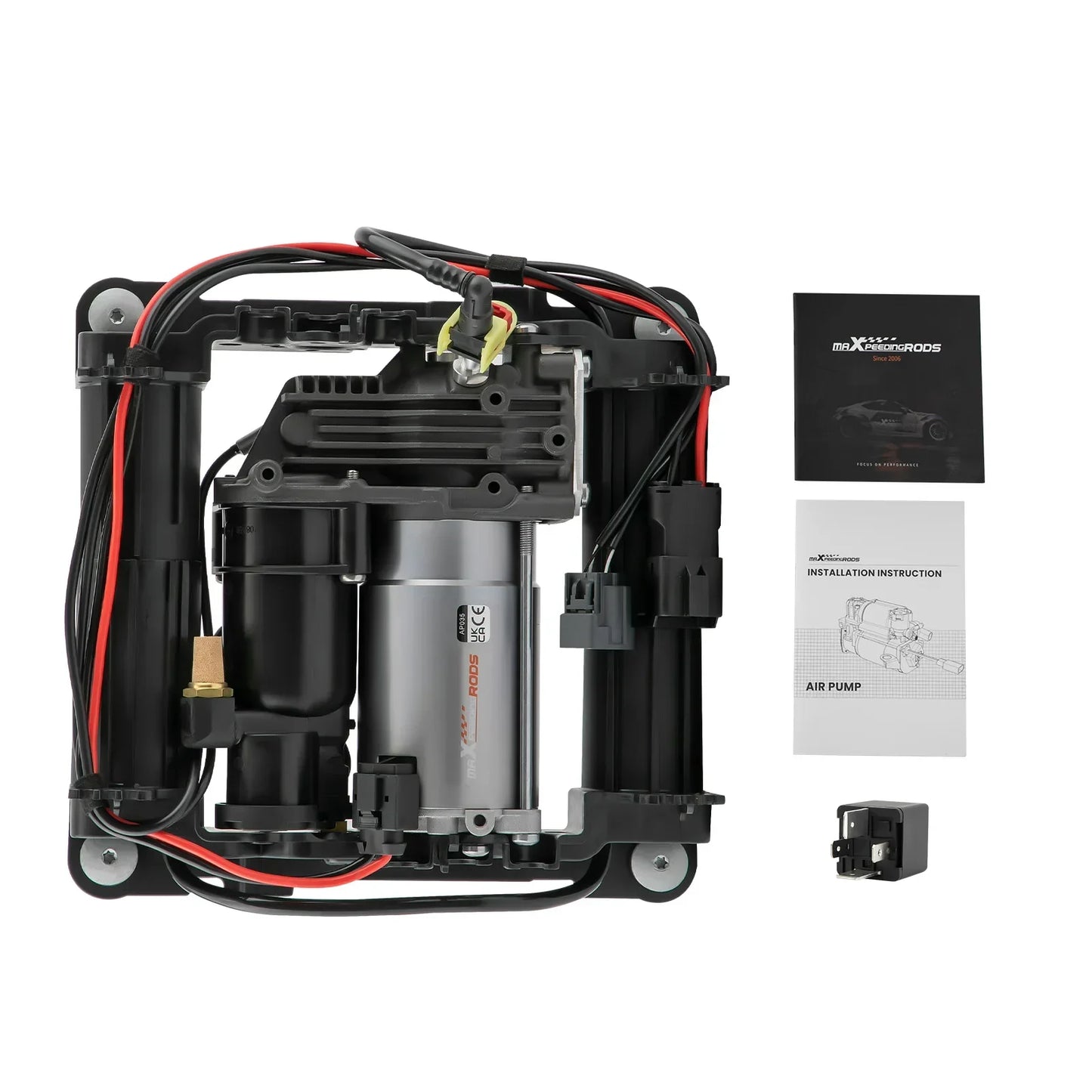 Luftfederkompressor mit Halterung und Relais für Range Rover L322 2002–2012