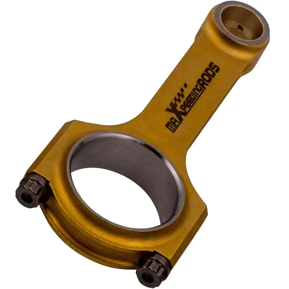 Korbowody h beam b5234t gold z czarnymi nakrętkami max racing rods do volvo 850 c70 t5 2 3l b5234t 139 5mm titanizowane