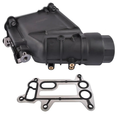 Czarny plastikowy korpus filtra oleju z metalową uszczelką do bmw 11427807799 e90 e91 e93 320d