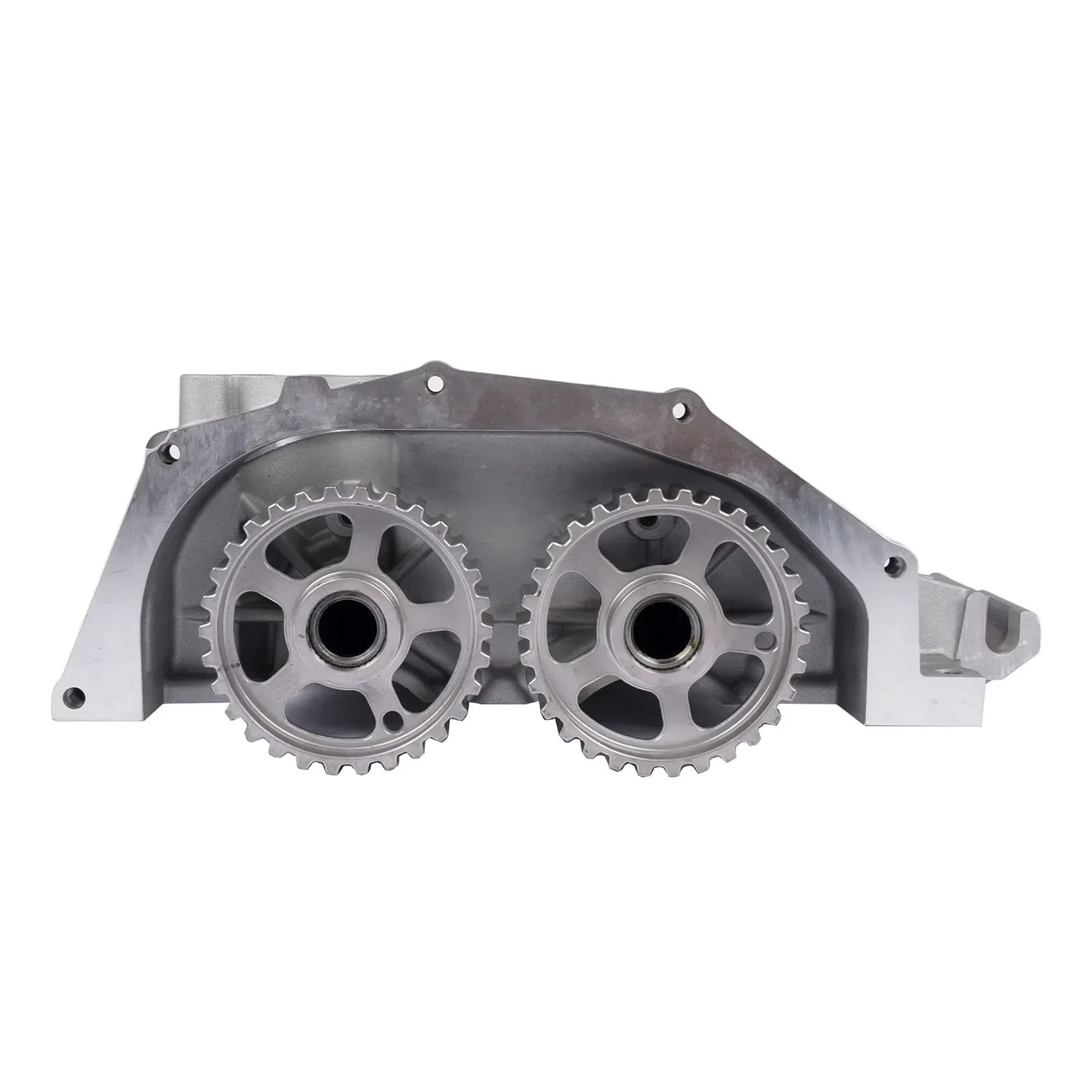 Srebrny metaliczny korpus pompy oleju silnikowego z dwiema zintegrowanymi przekładniami gk2q6e262ac ford transit