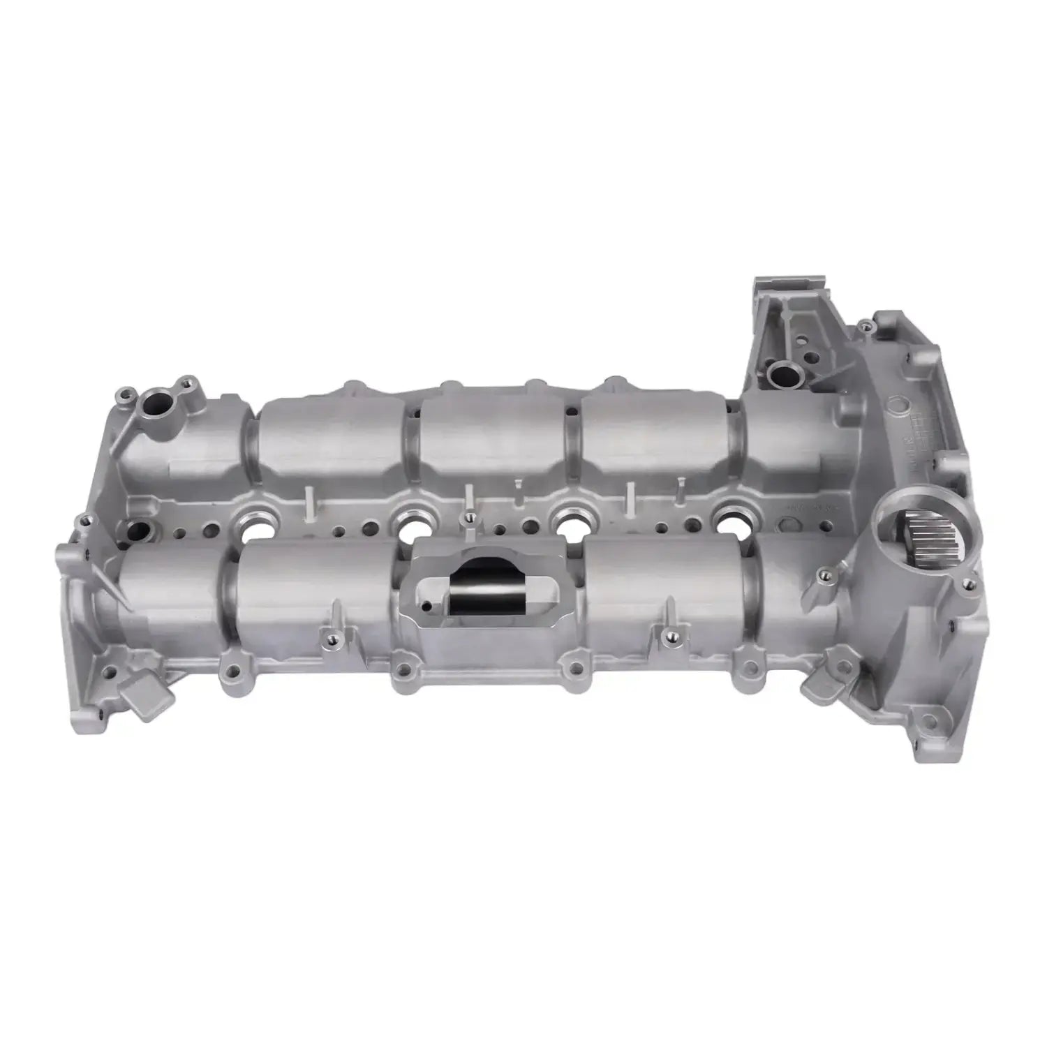 Srebrny metaliczny pokrywa zaworów silnika z obrobionym aluminium do ford transit 2.0 ecoblue gk2q6e262ac gk2q6e262ag