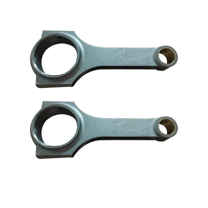 Kute korbowody h-beam 4340 do fiata 500 starego modelu 130 mm w kolorze szarym z metalicznym wykończeniem