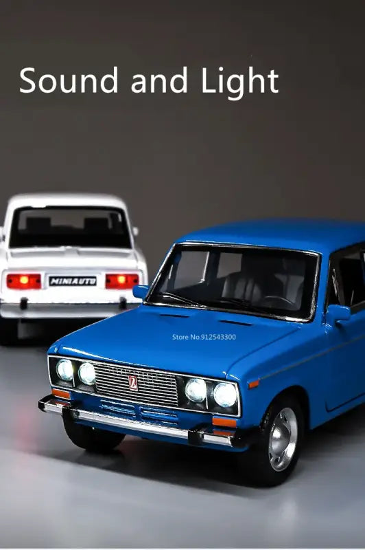 LADA 1:24 – Metalowy Model Kolekcjonerski z Otwieranymi Drzwiami Efektami Dźwiękowymi i Mechanizmem Cofania