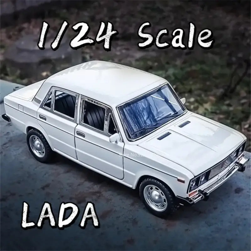 LADA 1:24 – Metalowy Model Kolekcjonerski z Otwieranymi Drzwiami Efektami Dźwiękowymi i Mechanizmem Cofania