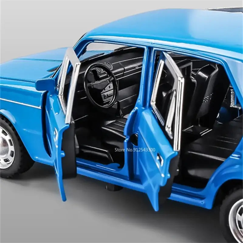 LADA 1:24 – Metalowy Model Kolekcjonerski z Otwieranymi Drzwiami Efektami Dźwiękowymi i Mechanizmem Cofania