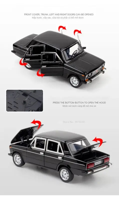 LADA 2106 1/24 – Metalowy Model z Dźwiękiem i Światłem