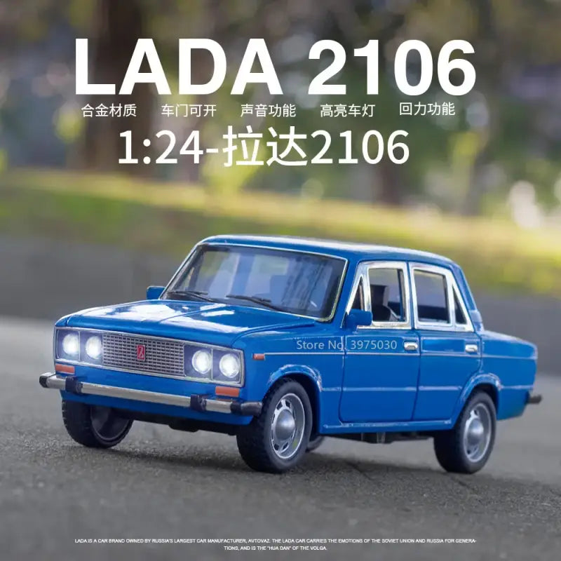LADA 2106 1/24 – Metalowy Model z Dźwiękiem i Światłem