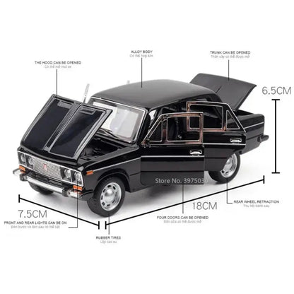 LADA 2106 1/24 – Metalowy Model z Dźwiękiem i Światłem