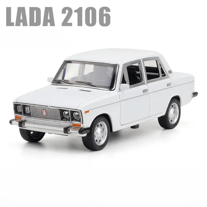 LADA 2106 1/24 – Metalowy Model z Dźwiękiem i Światłem - Biały
