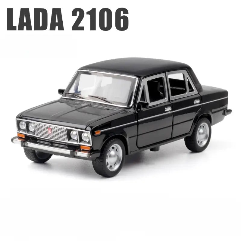 LADA 2106 1/24 – Metalowy Model z Dźwiękiem i Światłem - Czarny