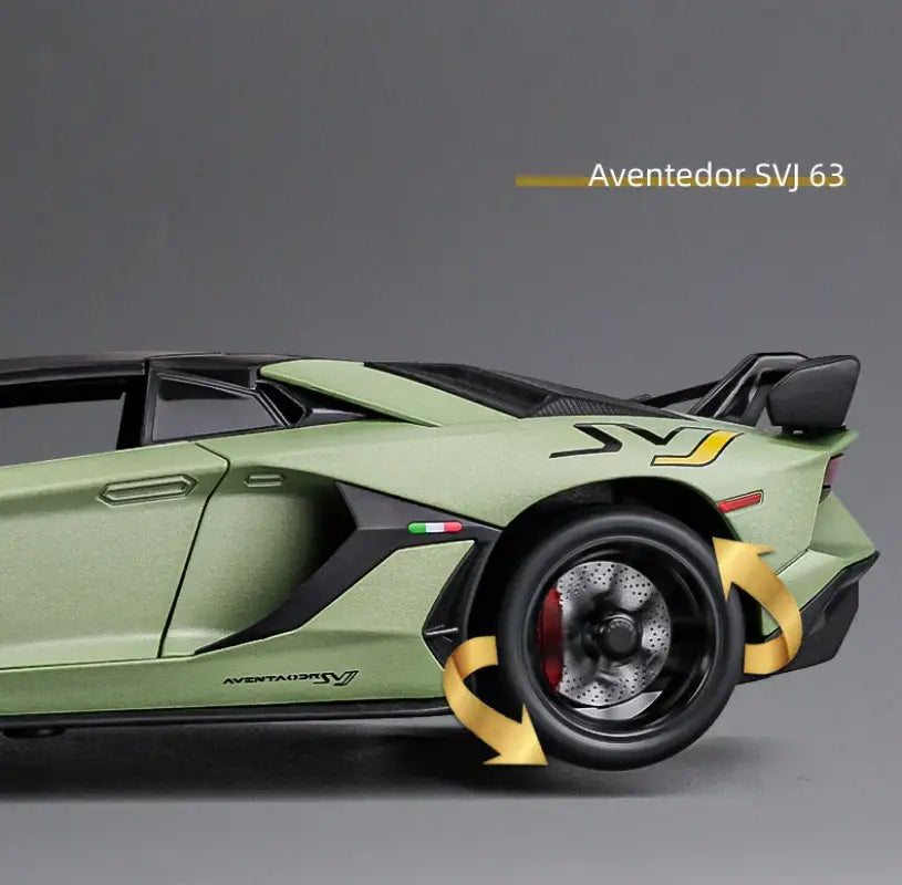 Lamborghini Aventador SVJ 63 1:24 – Model Z Otwieranymi Drzwiami i Efektami Dźwiękowymi