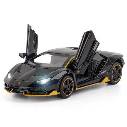 Lamborghini LP770 1:32 – Metalowy Model Samochodu Zabawka Kolekcjonerska - Jasnoczarny