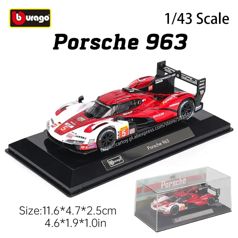 Lamborghini Porsche 963 Audi Alfa Romeo – 1:43 Metalowy Model Wyścigowy Kolekcjonerski Prezent dla Fanów Motoryzacji
