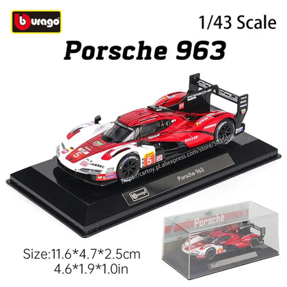 Lamborghini Porsche 963 Audi Alfa Romeo – 1:43 Metalowy Model Wyścigowy Kolekcjonerski Prezent dla Fanów Motoryzacji