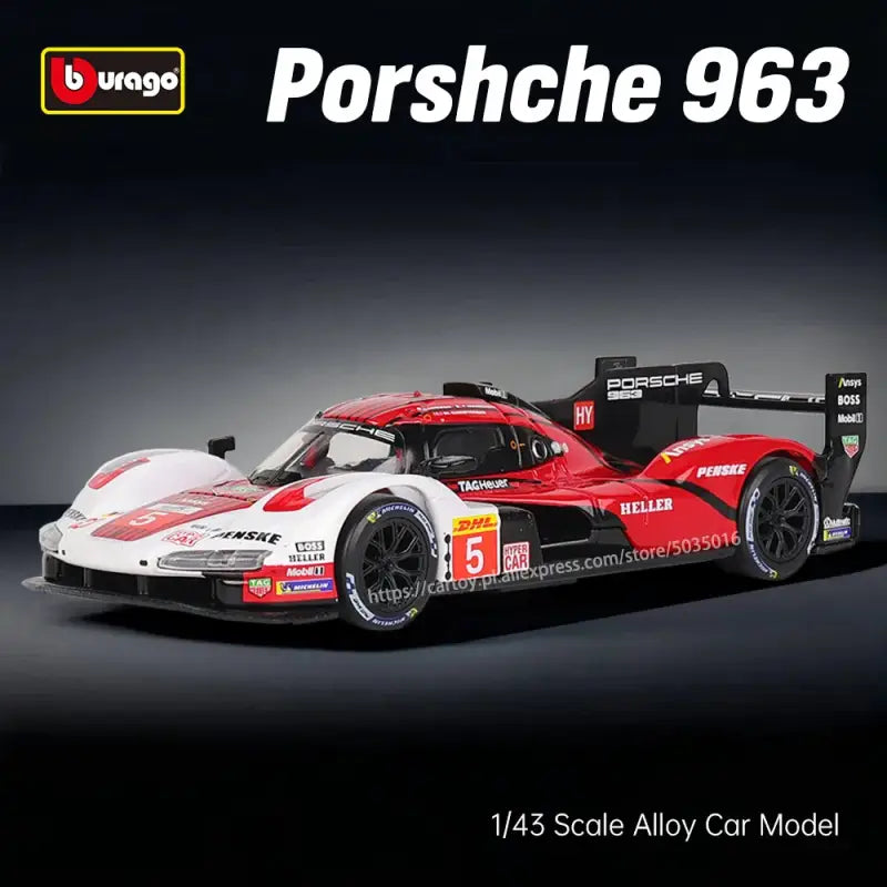 Lamborghini Porsche 963 Audi Alfa Romeo – 1:43 Metalowy Model Wyścigowy Kolekcjonerski Prezent dla Fanów Motoryzacji