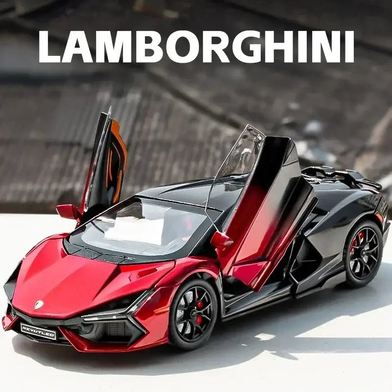 Lamborghini Revuelto 1:24 – Metal Supercar Model with Sound Lamborghini Revuelto 1:24 – Metal Supercar Model with Sound