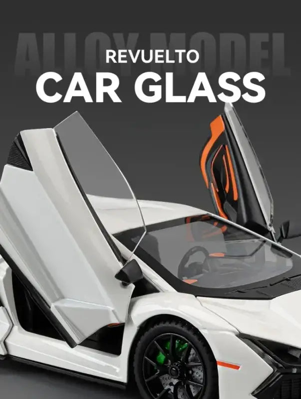 Lamborghini Revuelto 1:24 – Metalowy Model Supercar z Dźwiękiem i Światłem Zabawka dla Chłopców