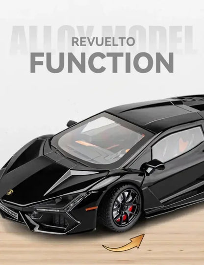 Lamborghini Revuelto 1:24 – Metalowy Model Supercar z Dźwiękiem i Światłem Zabawka dla Chłopców