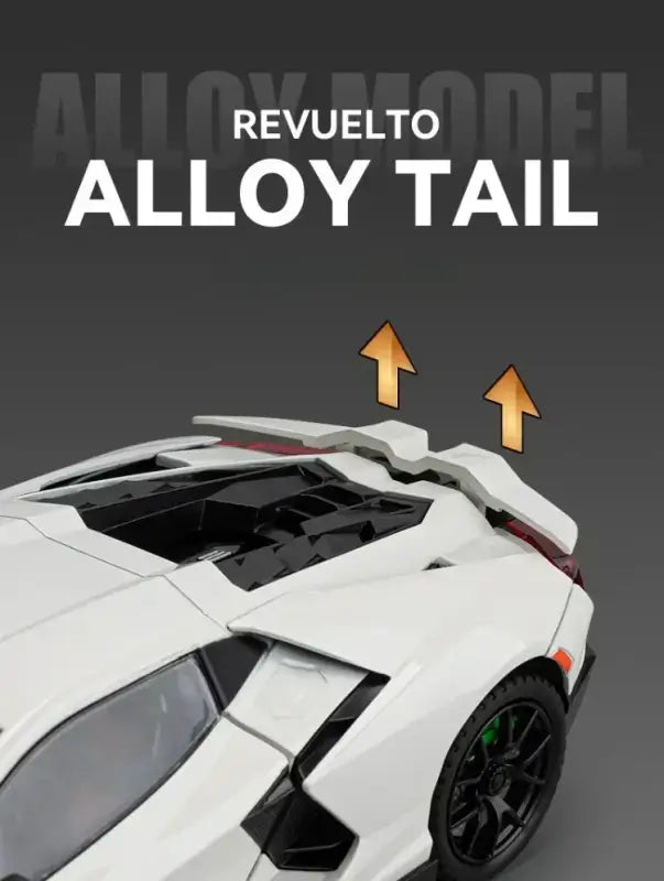 Lamborghini Revuelto 1:24 – Metalowy Model Supercar z Dźwiękiem i Światłem Zabawka dla Chłopców