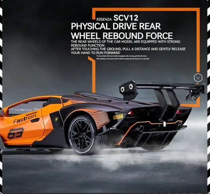 Lamborghini SCV12 1:24 – Metalowy Model Z Efektami Dźwiękowymi i Świetlnymi