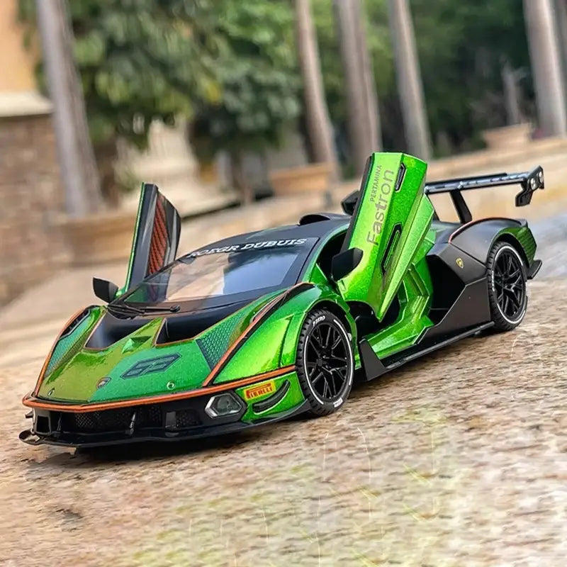 Lamborghini SCV12 1:24 – Metalowy Model Z Efektami Dźwiękowymi i Świetlnymi