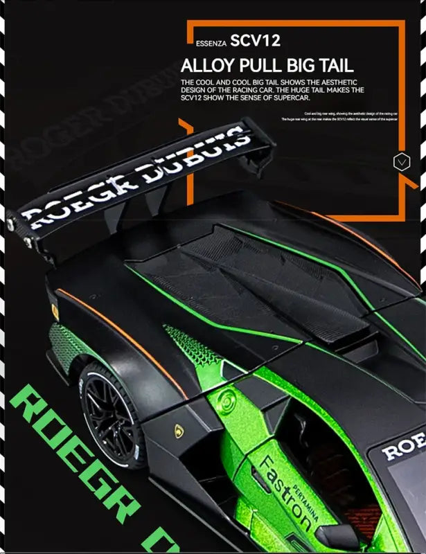 Lamborghini SCV12 1:24 – Metalowy Model Z Efektami Dźwiękowymi i Świetlnymi
