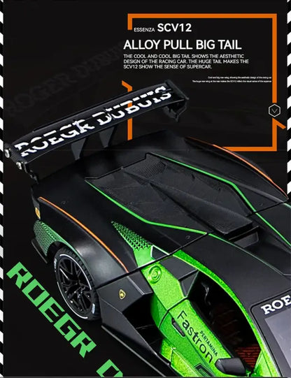 Lamborghini SCV12 1:24 – Metalowy Model Z Efektami Dźwiękowymi i Świetlnymi