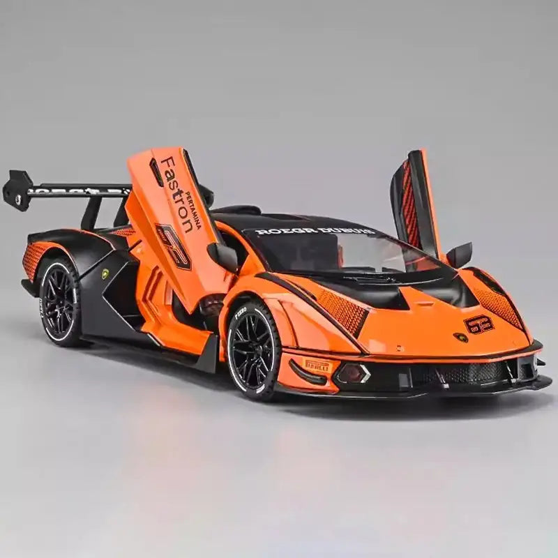 Lamborghini SCV12 1:24 – Metalowy Model Z Efektami Dźwiękowymi i Świetlnymi