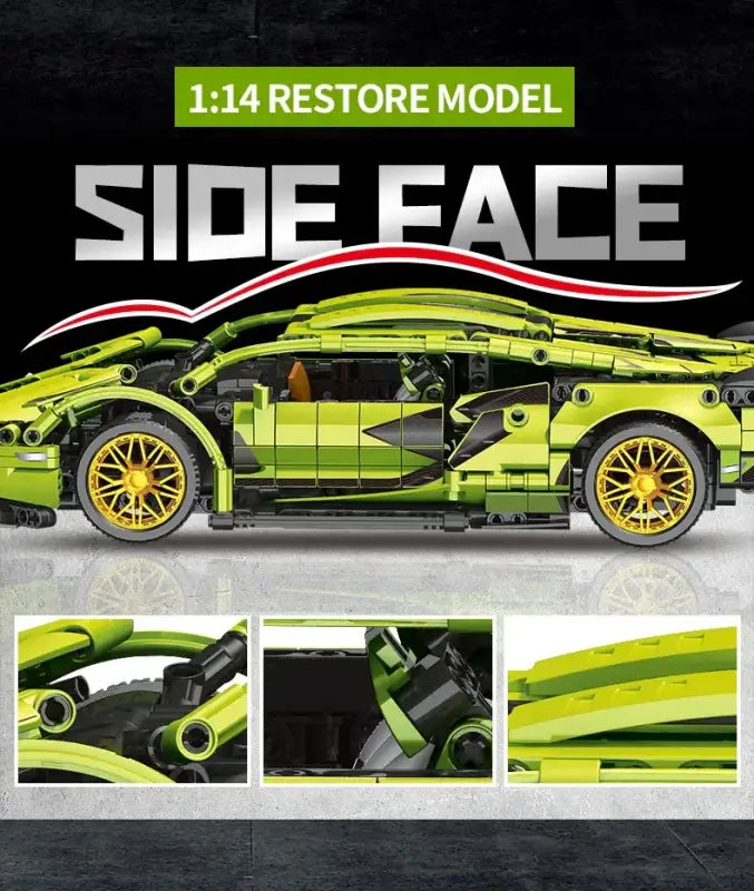 Lamborghini Super Speed – Zdalnie Sterowany Model z Klocków