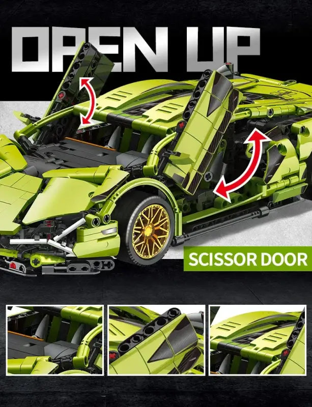 Lamborghini Super Speed – Zdalnie Sterowany Model z Klocków
