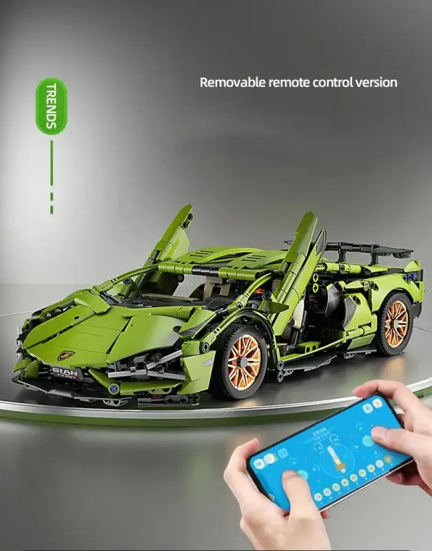 Lamborghini Super Speed – Zdalnie Sterowany Model z Klocków